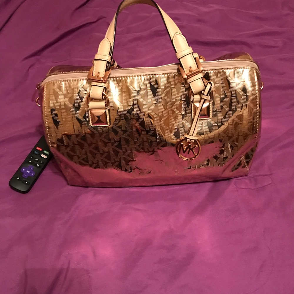 Michael Kors  rose gold satchel